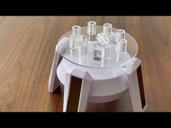 tubo de vidrio de zafiro pulido de tamaño personalizado con ranura