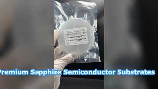 Sustratos de zafiro SSP de plano C de 4ich Tubos de zafiro para plasma semiconductor eq Cristal único