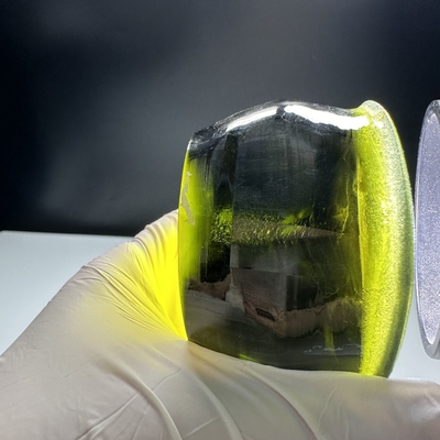 comprar Laboratorio sintético creado de corte libre zafiro verde de cristal único materia prima para joyas Fabricación en línea