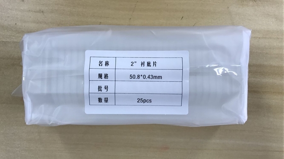 comprar Wafer de zafiro espesor 0,43 mm componentes de zafiro tamaño personalizado y orientaciones Fabricación en línea