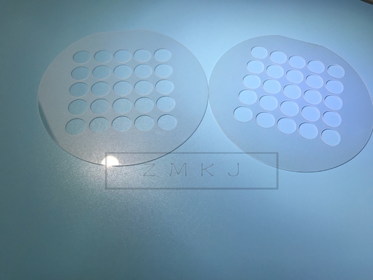 comprar La oblea óptica de perforación de la lente del zafiro con el agujero, Al2O3 escoge el cristal Fabricación en línea
