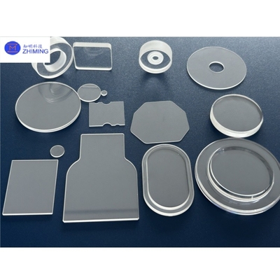 comprar Ventana de zafiro cristal de cristal Lente de sustrato Al2O3 de forma irregular personalizada Alta transmisión de luz Fabricación en línea