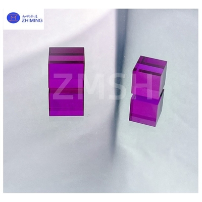 comprar El color sintético de zafiro de laboratorio de cultivo de cristal único de material áspero de color púrpura imperial libre Fabricación en línea