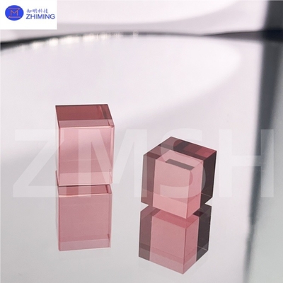 comprar Piedra preciosa de laboratorio de color rosa de Sakura Material de zafiro de color crudo Alta transparencia Fabricación en línea