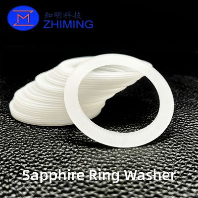 comprar Custom Sapphire Ring Washer – Wear-Resistant, Insulating Single-Crystal Al₂O₃ Component Fabricación en línea