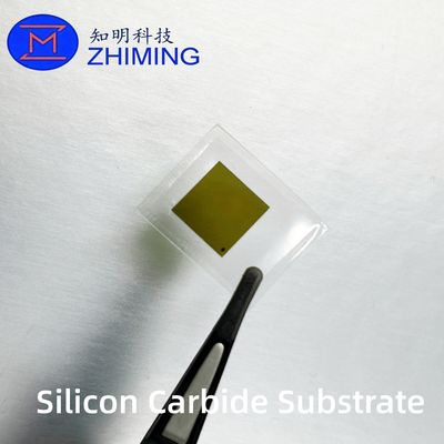 comprar 4H-N tipo de sustrato SiC 10x10mm Wafer para electrónica de potencia Fabricación en línea