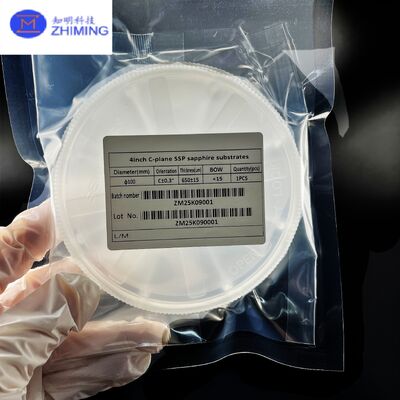 comprar Oblea de zafiro SSP de plano C de 4 pulgadas para epitaxia de GaN / III-nitruro Fabricación en línea