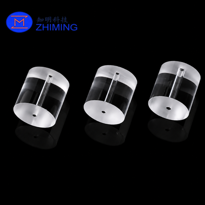Comprar Tubo de cuarzo de pared gruesa de precisión personalizado con orificio axial pasante Fabricación en línea