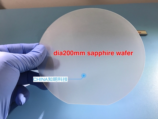 comprar Oblea del zafiro de 8 pulgadas con la muesca para la placa portadora del semiconductor Dsp/la superficie de Ssp Fabricación en línea