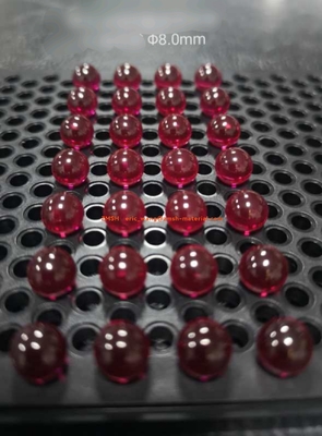 comprar Lente de la CZ del silicio de Ruby White Sapphire Ball Lens K9 para la válvula líquida Fabricación en línea