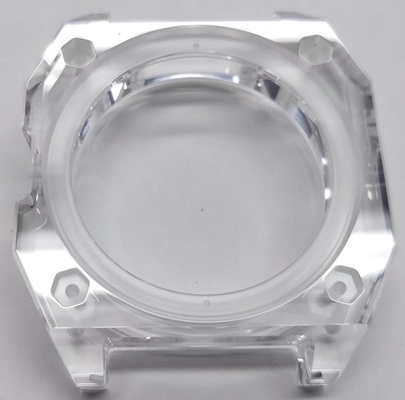 Kit de relojería de cristal único de zafiro transparente para movimiento personalizado