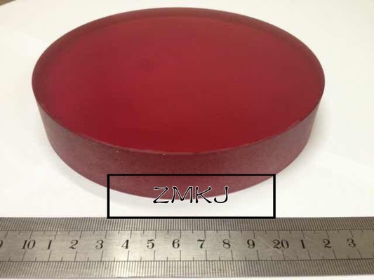 Cristales Titanium rojos del laser del zafiro de la forma de encargo de rubíes sintética usable